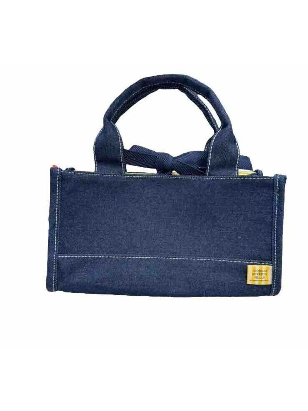 Giorgio Beverly Hills Blue Denim Mini Tote Bag